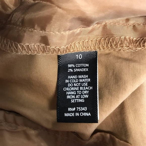 Willi Smith Straight Capri Pants Women’s Size 10 Color Khaki Low Rise Pocket’s. - Picture 7 of 15